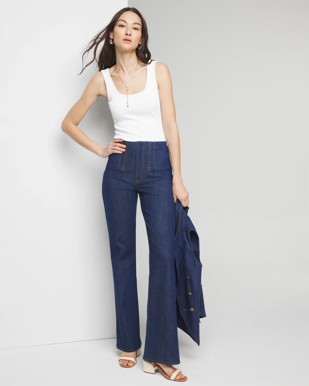 Extra High-Rise Sculpt Denim Trouser | White House Black Market Extra High-Rise Sculpt Denim Trouser | White House Black Market